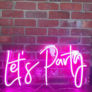 Abrir la imagen en la presentación de diapositivas, &quot;Let´s Party&quot; Neon LED
